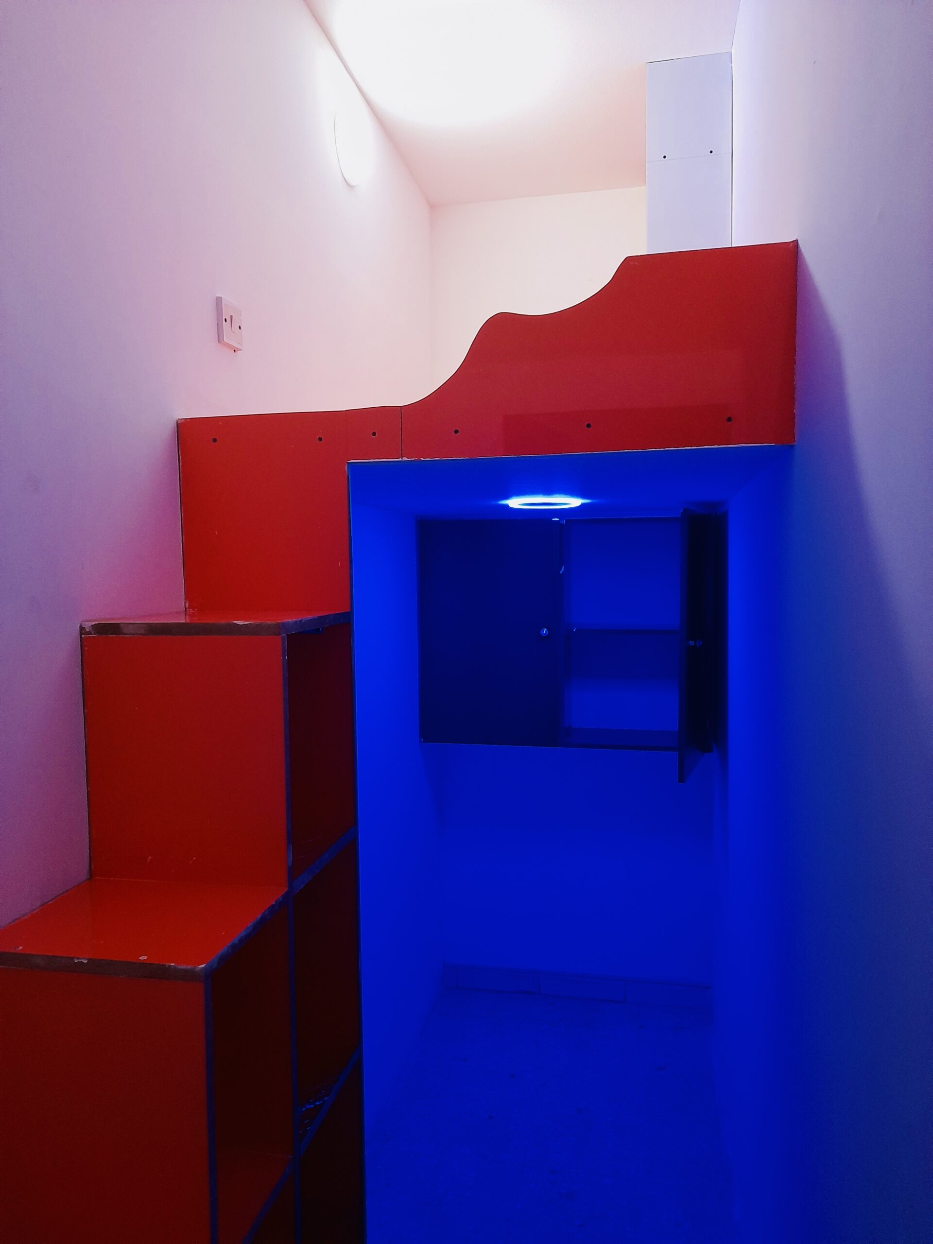 New loftbed partition available for rent in satwa ewaar